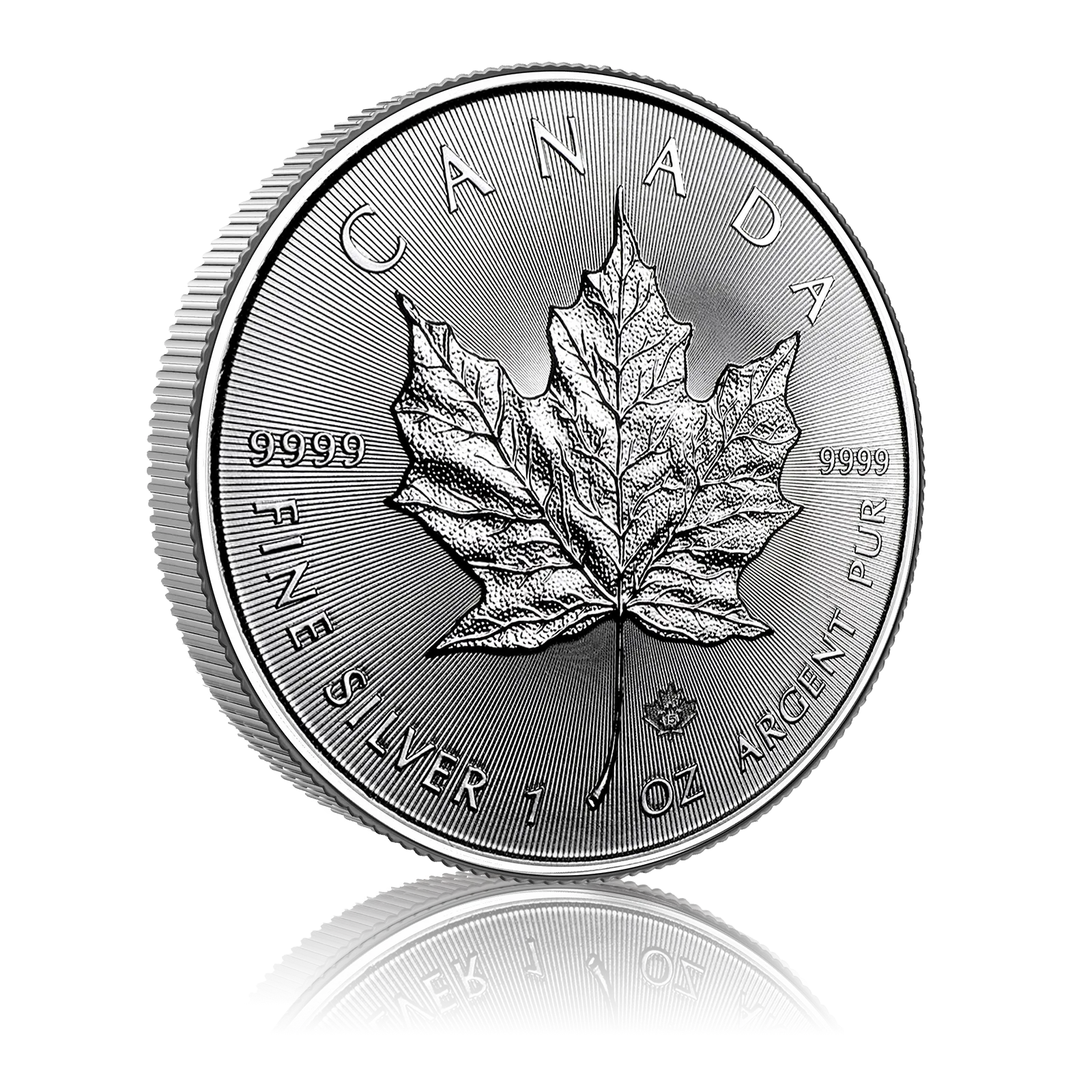 1 oz Silver Canadian Maple Leaf (2015) 4